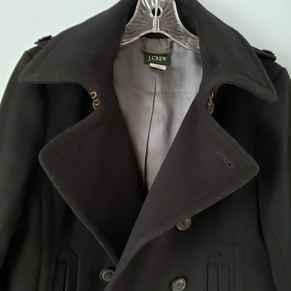 🖤 J. Crew classic black wool pea coat 🖤 - Picture 5 of 7